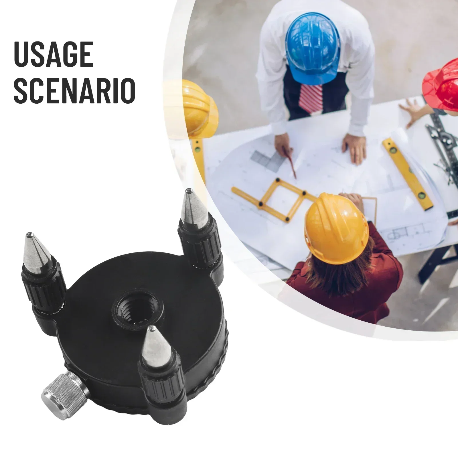 1PC Level Meter Base Level Adapter Level Meter Tripod Bracket 360° Rotary For 1/4 inch Interface Construction Tool Parts