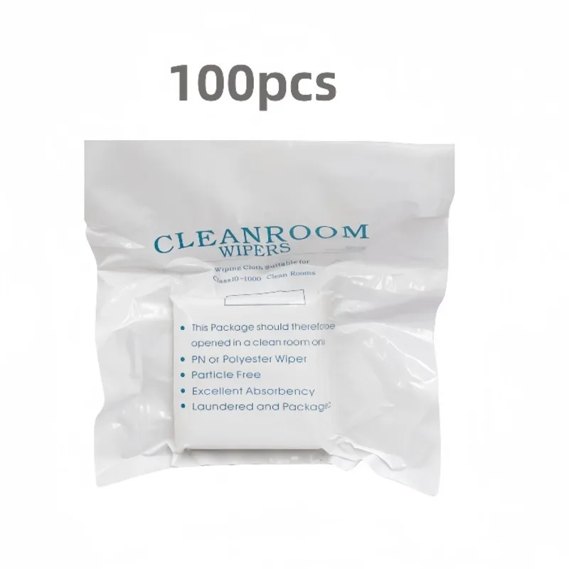 100pcs/lot Soft Anti-static Cleanroom Cloth 10x10cm for Mobile Phone Laptop Tablet LCD Screen Camera Glass Dust Cleaner Wipes