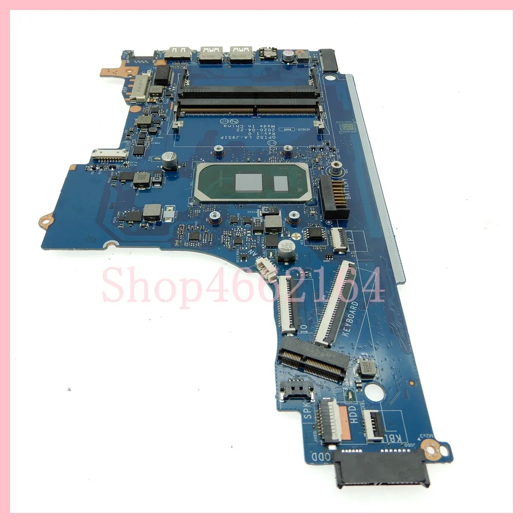 Imagem -03 - Placa-mãe Portátil para hp Gpi52 La-j951p I31005g1 Cpu 250 g7 15t-da 15-da Notebook Mainboard 100 Testado ok