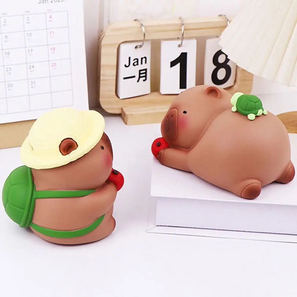 저축 탱크 Capybara 돼지 저금통 장식 모델 Capybara 돈 상자 소장품 대용량 Capybara 어린이 보관 상자