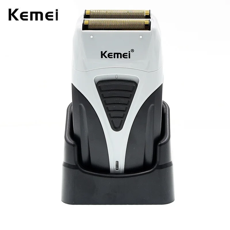 Kemei 3383 ماكينة حلاقة كهربائية قوية قابلة للشحن للشعر واللحية ماكينة حلاقة كهربائية للوجه للرجال ماكينة حلاقة الرأس الأصلع