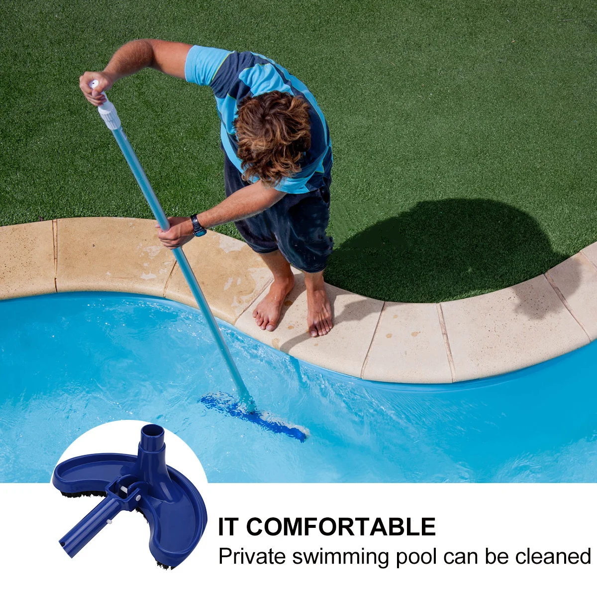 1 قطعة رأس شفط بلاستيكي لتنظيف حمام السباحة مصاصة حمام السباحة شديدة التحمل مع صنعة ممتازة وسهلة التنظيف