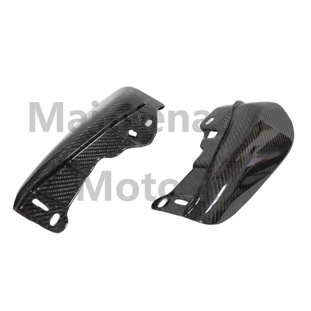 Motorcycle Carbon Fiber Heat Shield Mid-Frame Air Deflector Trim For Harley Touring Street Glide Road King Road Electra Glide