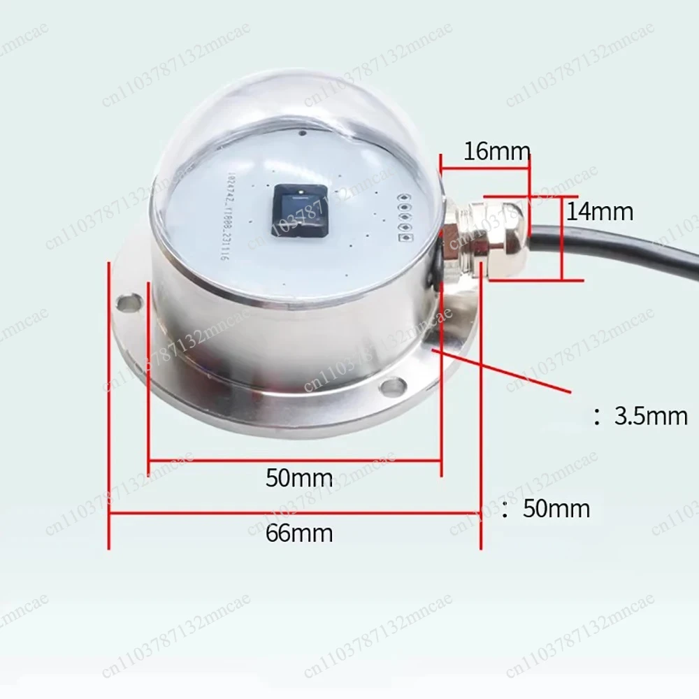 RS485 Output Interface Solar Total Radiation Sensor 0–2000 W/m²