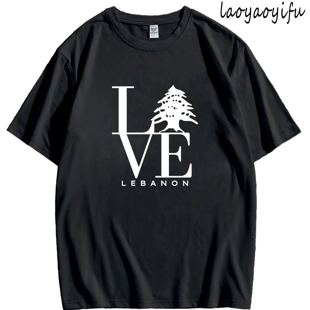 Lebanon Love Tree Tshirt Lebanon Flag Vintage Style Clothes Women T Shirts Graphic Cotton Tee Ropa Mujer Fashion Streetwear