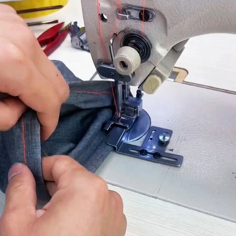 Trouser Bottom Blind Stitch Roller Presser Foot And Hemmer Foot For 1-needle Lockstitch Sewing Machine JUKI BROTHER SINGER JACK+