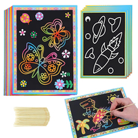 10/20pcs Scratch Paper Cartoon Pattern Art Classroom Supplies Office Culture And Educational Tools Student Birthday Gift TMZ