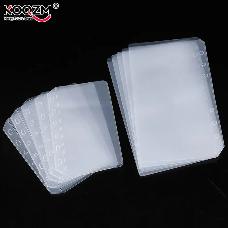 1pc Binder Pockets A5 A6 A7 Binder Folders For Notebook Binder Transparent Document Filing Bags Notebook Binder