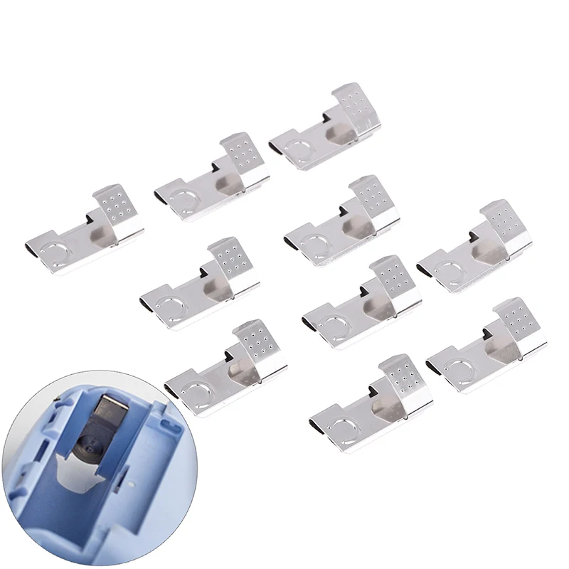 10Pcs AA Battery Clip Spring Steel Contacts BC-290-NI Nickel Plated Positive Negative Mate For Battery