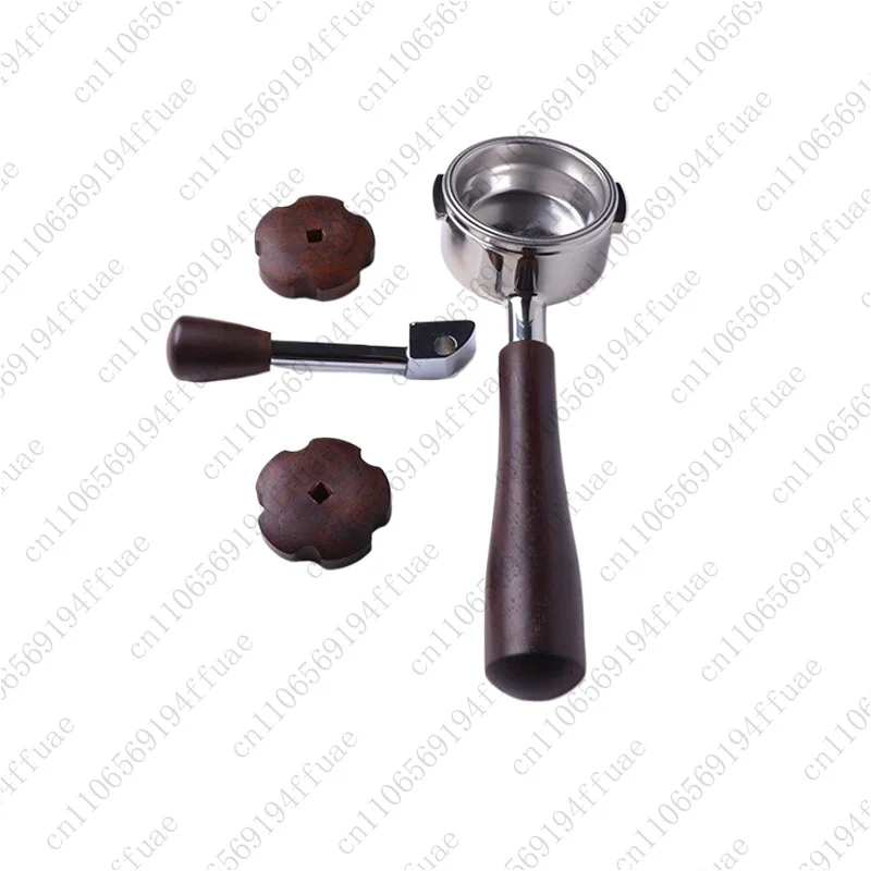 Coffee Machine Handle Tool KD-310/320/330 Modification Kit Walnut Stainless Steel Bottomless