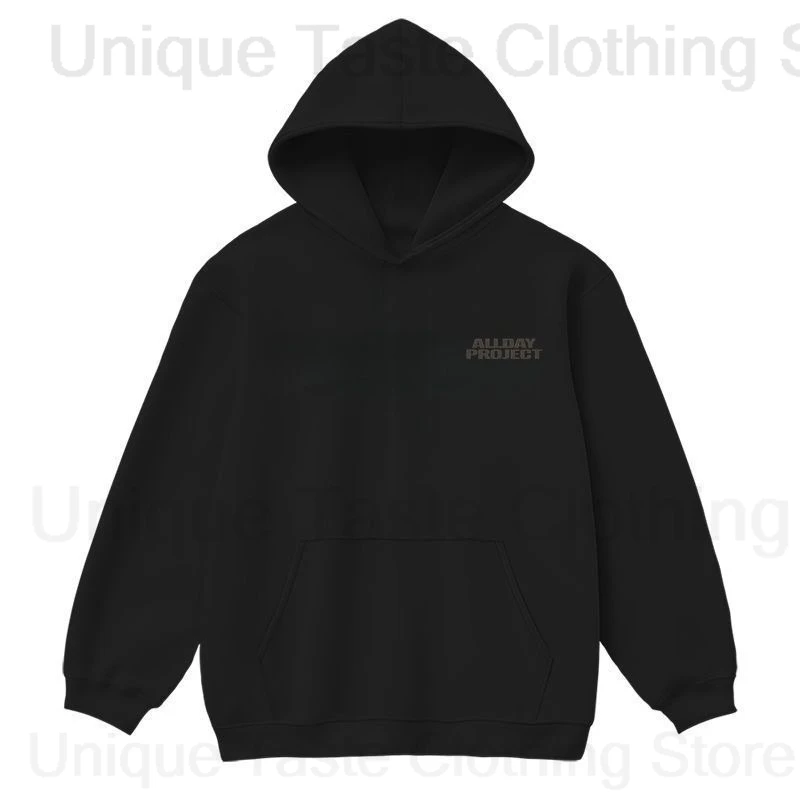 ALLDAY PROJECT Hoodie Kpop Fashion ADP Letter Print Fans Sweatshirt Trend Cartoon Women Men Autumn Comfortable Thick Hoodies