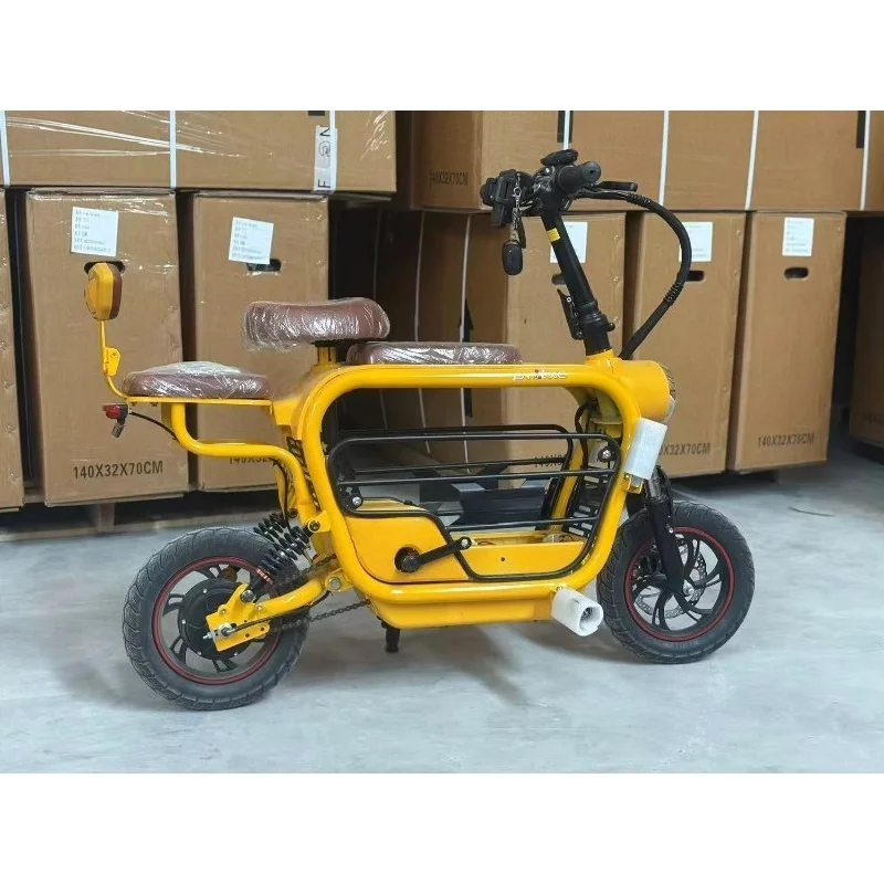 48V 350W Central Motor 10 Folding Electric Bike 3 Speed Intelligent Electronic Function Adult Dual Wheel Scooter