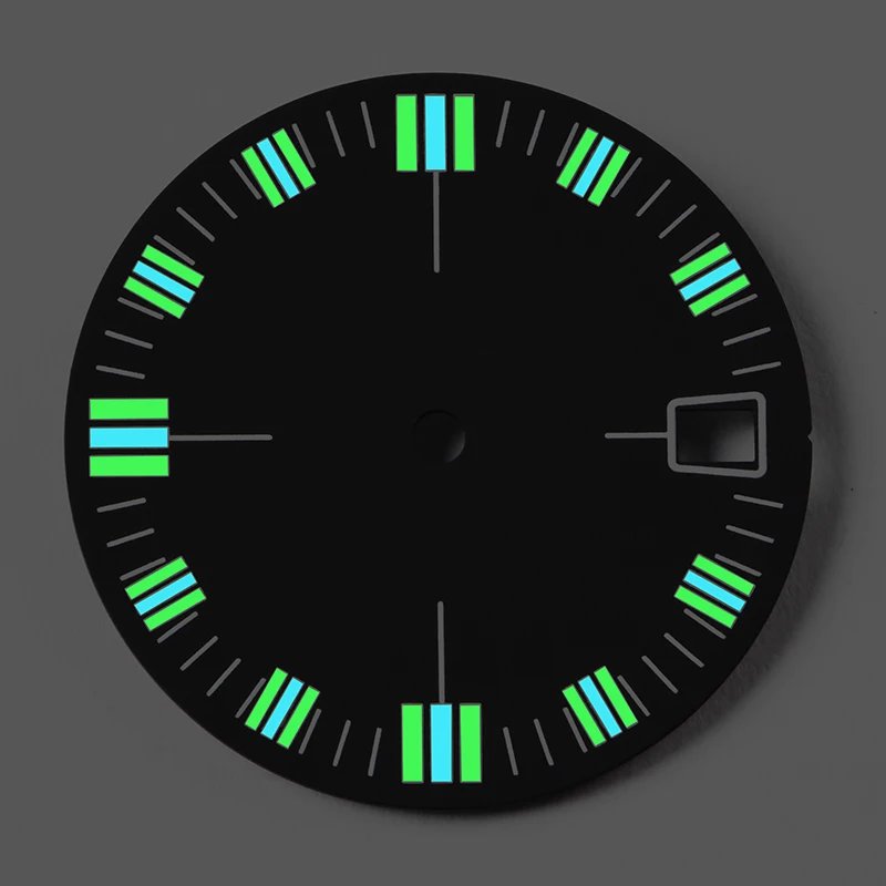 Heimdallr 4,2 Uhr Zifferblatt C3 Super Luminous & BGW-9 für NH35A Uhrwerk Zifferblätter 28,5 mm passend für Taucheruhrenteile