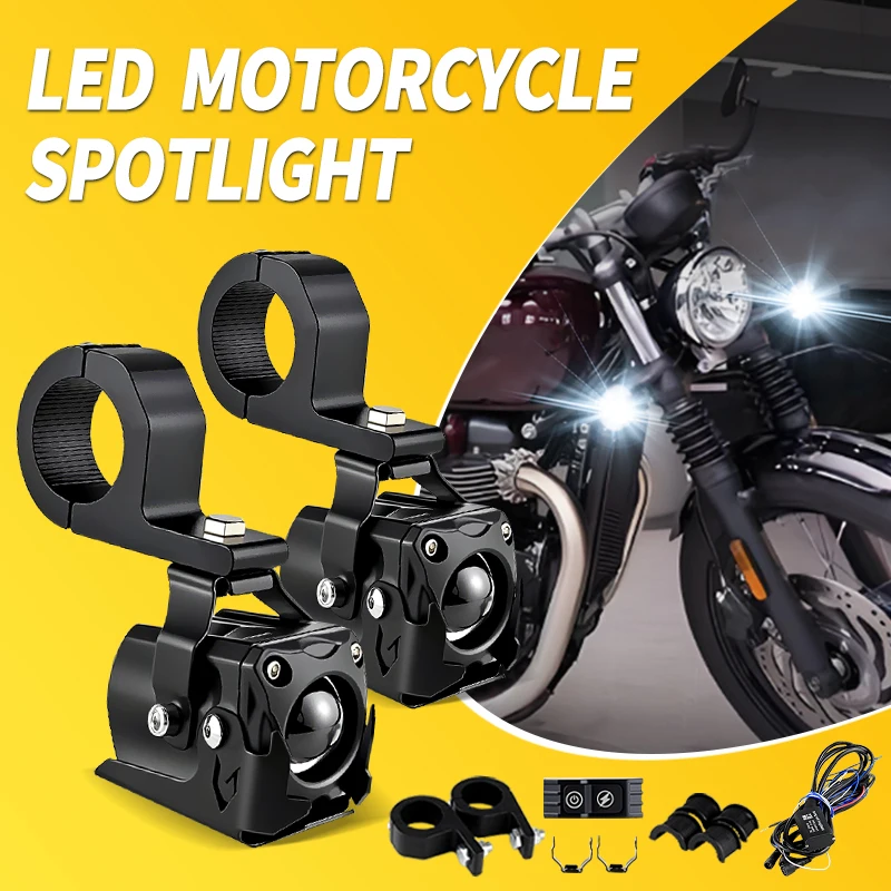 

1 комплект ламп для фар Hi/Lo Beam Moto Lights для Ducati Scrambler Icon Dark cafe racer 2019-2021, передние фары для мотоциклов, белые/янтарные, 12 В