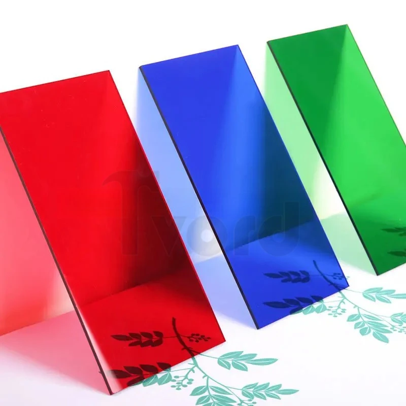 1Pcs Thick 3/5mm Colorful Transparent Acrylic Plate PMMA Plexiglass Plastic Plate DIY Display Projects 100x100/200x200/300x300mm