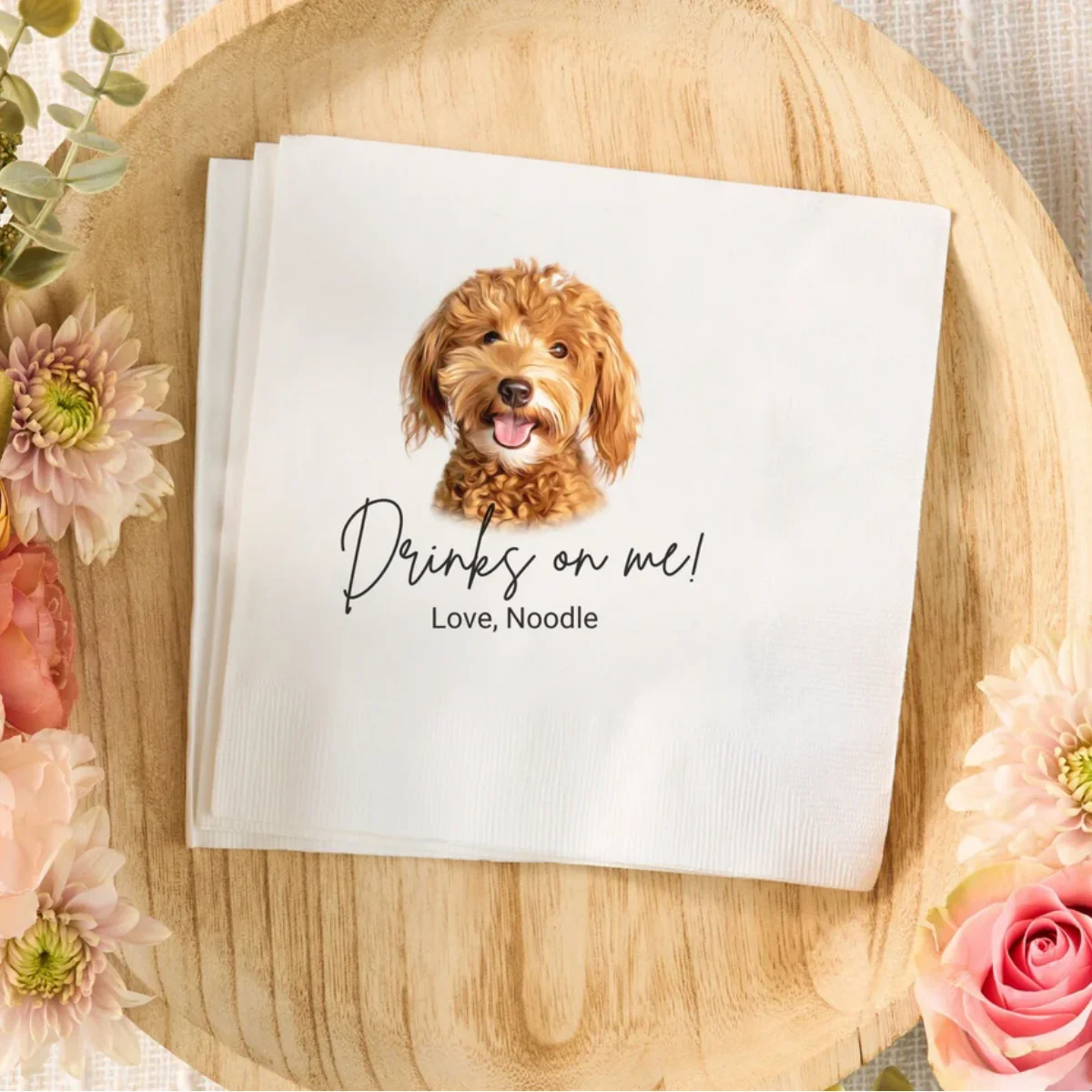 

Свадебные салфетки для собак на заказ, персонализированные Коктейльные салфетки для домашних животных, свадебные салфетки для кошек, Коктейльные салфетки для собак, индивидуальный порт для домашних животных, 25 шт.