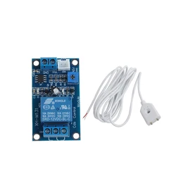 12V 24V 5V Water Leak Sensor Relay Module Water Flood Leaking Alarm High Sensitive Water Sensor 1 Meter for Smart Home Security