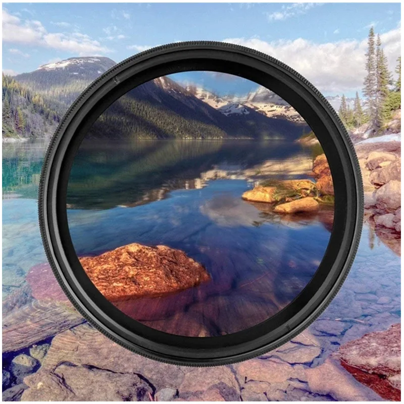 RISE(UK) Glass Slim ND2-400 Neutral Density Fader Variable ND filter Adjustable 49/52/55/58/62/67/72/77/82mm