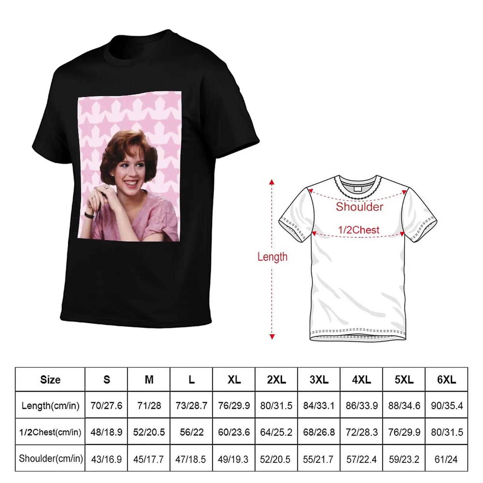 Molly ringwald T-Shirt t shirts cotton 100% funny t shirts man cotton t shirt man T-Shirt