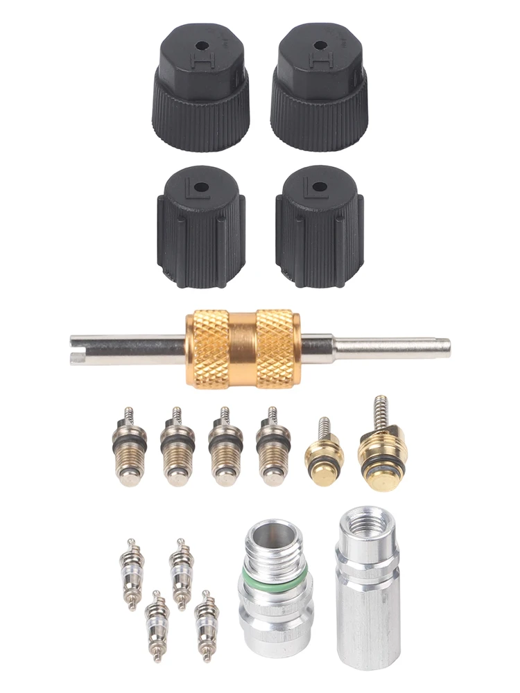 Automotive Cooling Solution Gold, Silver, Black R134a Valve Core Easy Installation Design Robust Material Construction