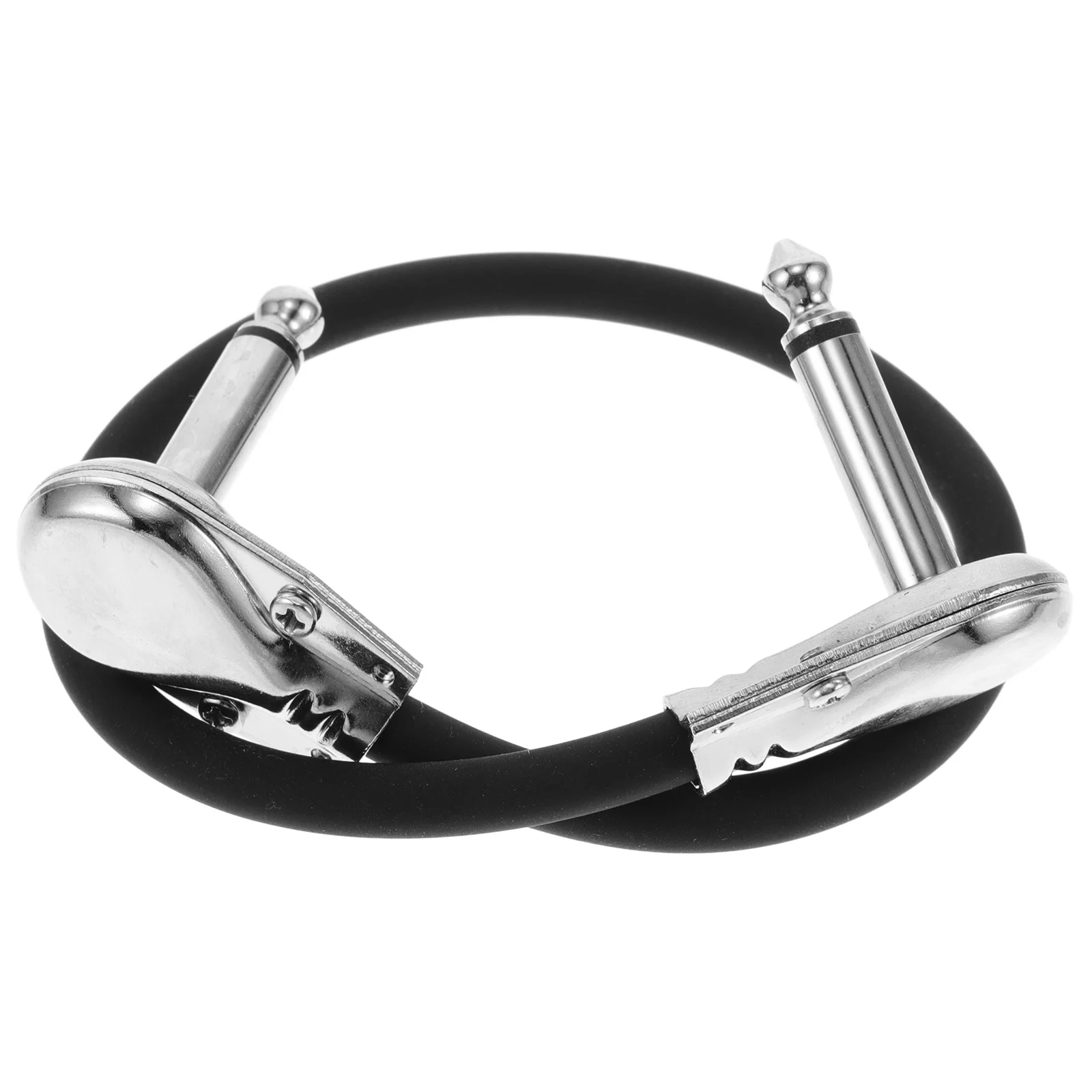 الغيتار الكهربائي كابل التصحيح 6.5 مللي متر شقة رئيس الزاوية اليمنى كابلات الغيتار القصيرة لتأثيرات دواسة باس أداة الأسلاك النحاسية