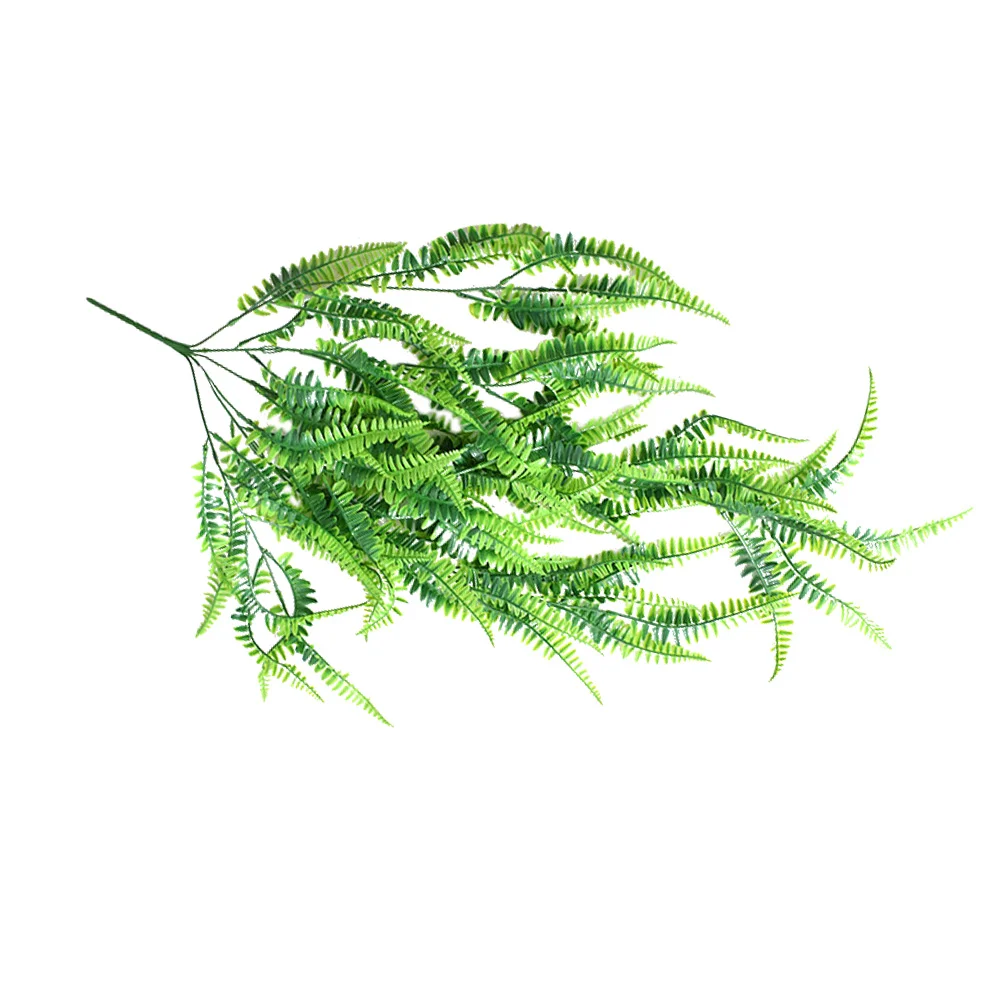 Simulation Rattan Artificial Multiple Leaves Wall Hanging Grass Garland Greenery Ornament for Home Outdoor Decoration