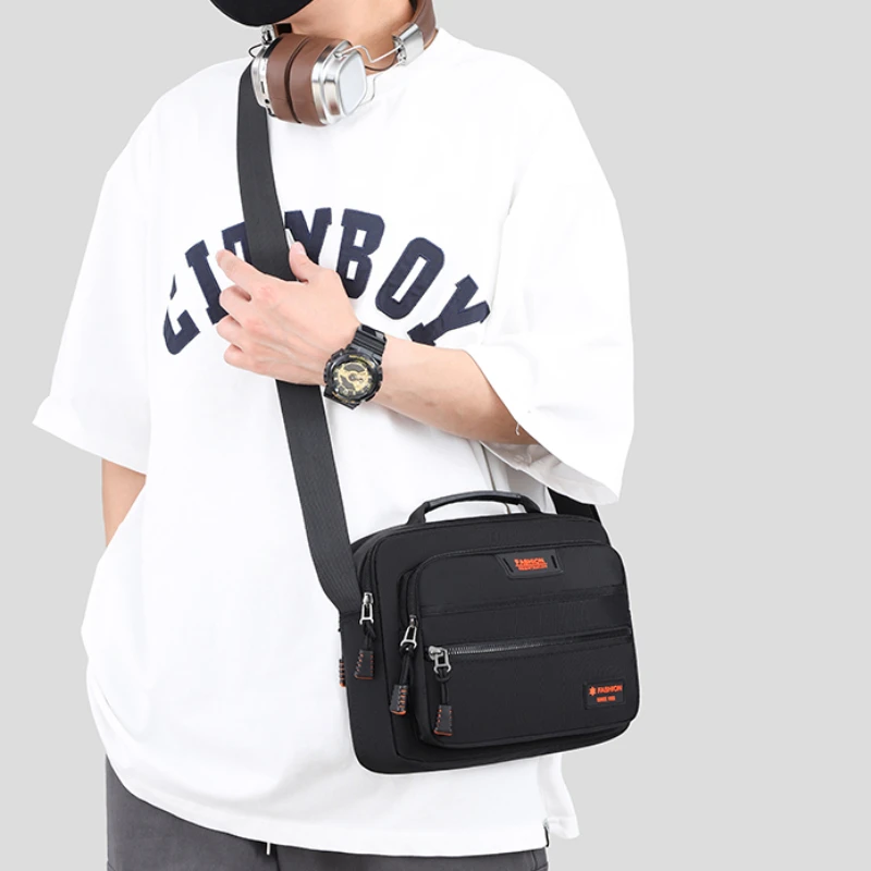 Men Crossbody Bag Big Capacity Commuter Style Single Shoulder Bag Fashion Leisure Men Crossbody Bags