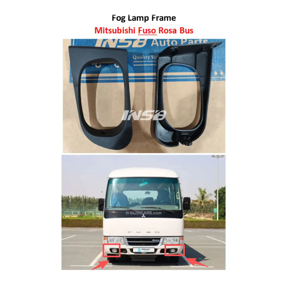 INSB 1 Pcs Fog Lamp Frame for Mitsubishi Fuso Rosa Bus