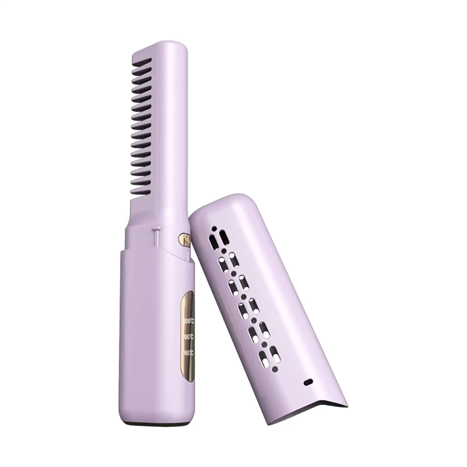 

Cordless Hair Straightener 3 Adjustable Temperatures Portable USB Charging Hot Comb for Thinning Straight Hair Curly Thick Women