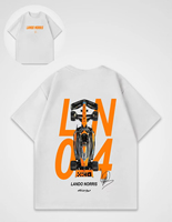 2025 Latest Summer Y2K Top T-Shirt Norris F1 Yangzed Shirt Racer Printed Large Size Short Sleeve Men's and Women's Top T-Shirt