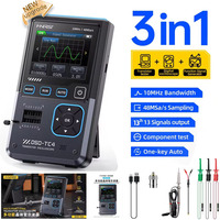 FNIRSI DSO-TC4 3-in-1 Digital Oscilloscope Transistor Tester 10MHz 48Ms/s Electronic Component Measurement Tool With USB Charger