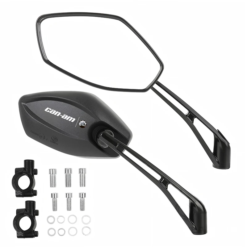 Adjustable Motorcycle Side Rearview Mirror Handlebar Rear view For Bombardier Can-Am Canam Can Am Spyder Series BRP CAN-AM