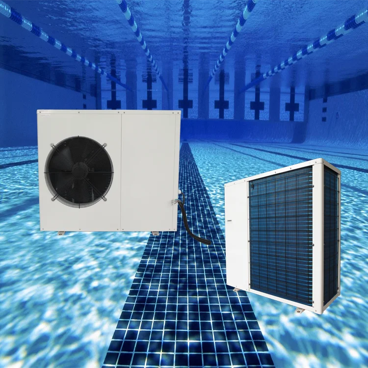 Mini Air Source Heat Pump Swimming Pool Water Heater with Titanium Heat Exchanger Electric 20KW Inverter Circulation Pump Pro