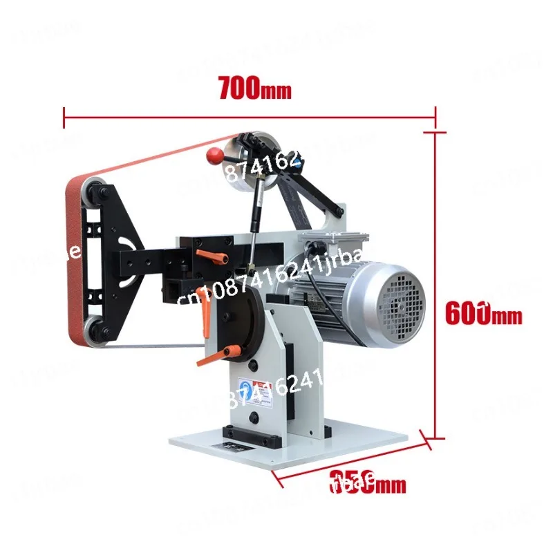 Sander Desktop Horizontal Stepless Speed Control Grinding Machine Wood Metal Polishing Deburring Industrial Type