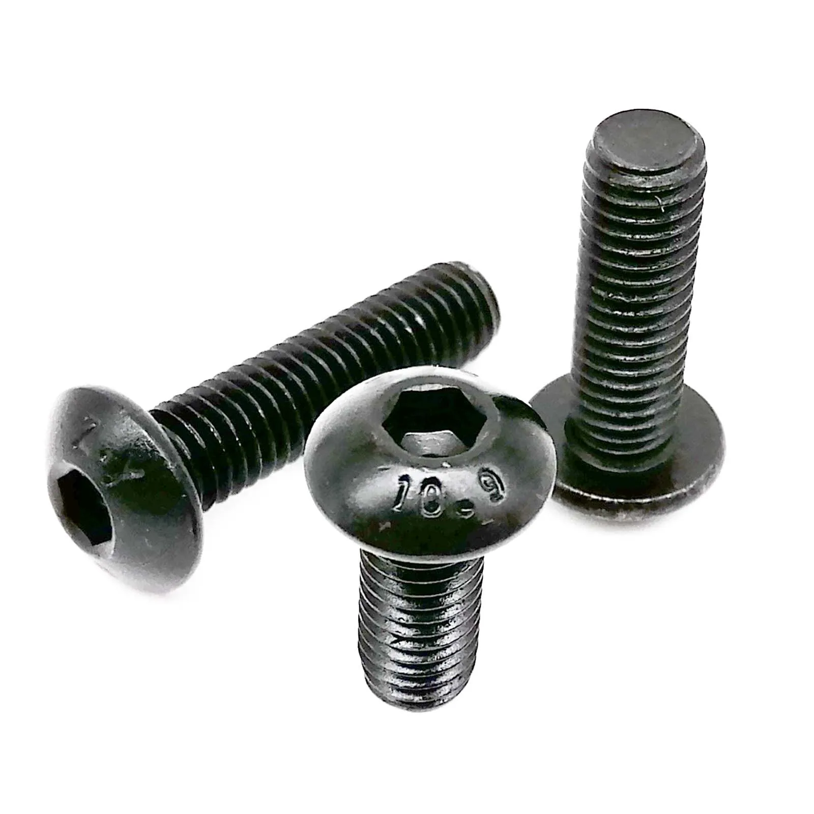 400/2100pcs M1.6 M2 M2.5 M3 M4 M5 Black Grade 10.9 Steel Hex Hexagon Socket Button Round Head Screw Bolt Nut Washer Set Kit Box