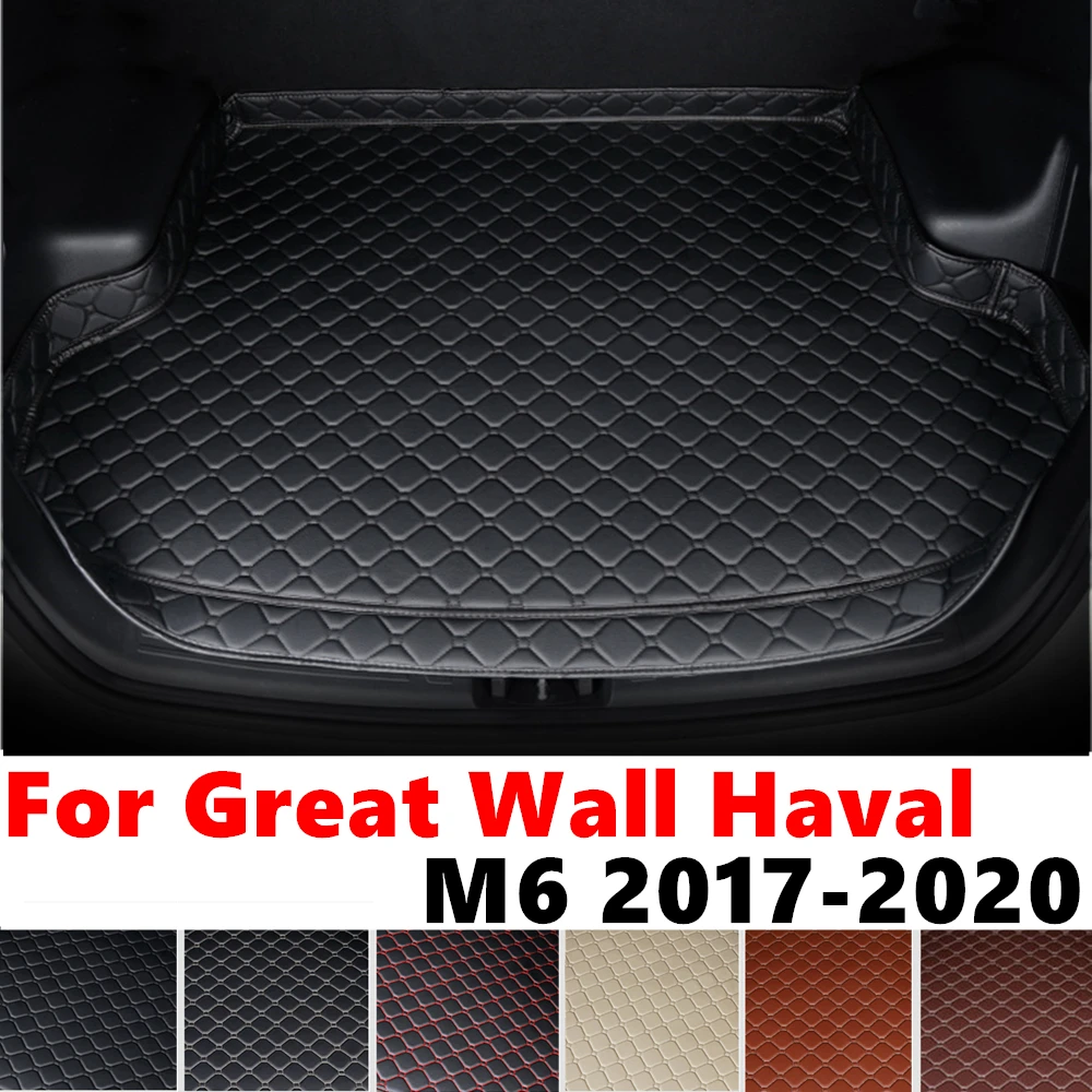 High Side Car trunk mat for Great Wall Haval M6 2020 2019 2018 2017 Tail Boot luggage Pad Rear Cargo Liner Interior Accessories