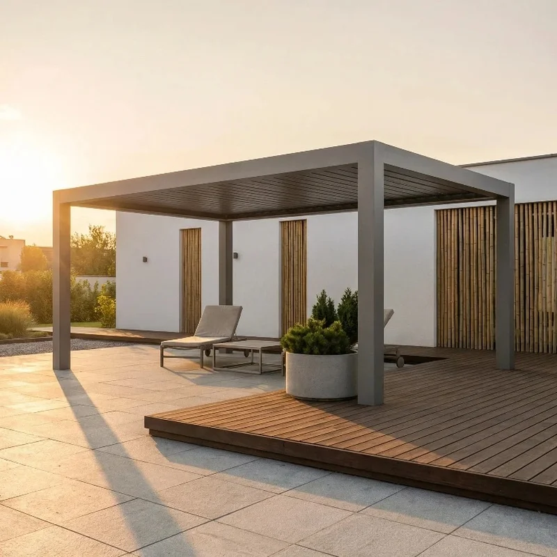 Hot Sale Eco-Friendly Aluminum Powder Coated Customizable Sunshade Pavilion Factory