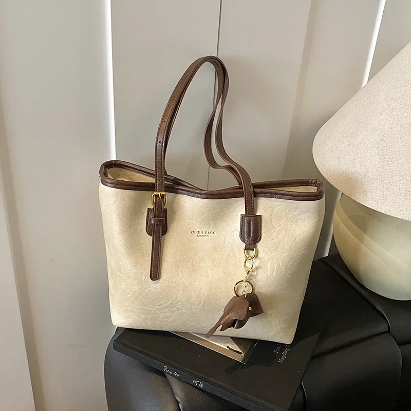 

Women's Trendy Luxury Tote Bag - Large Capacity Versatile Work Bag, Fashionable Single Shoulder Tote