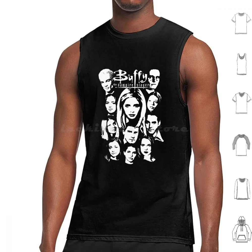 Buffy The Vampire Tank Tops Vest Sleeveless Buffy The Vampire Buffy Vampire Btvs Spike Angel Joss Whedon Buffy Summers