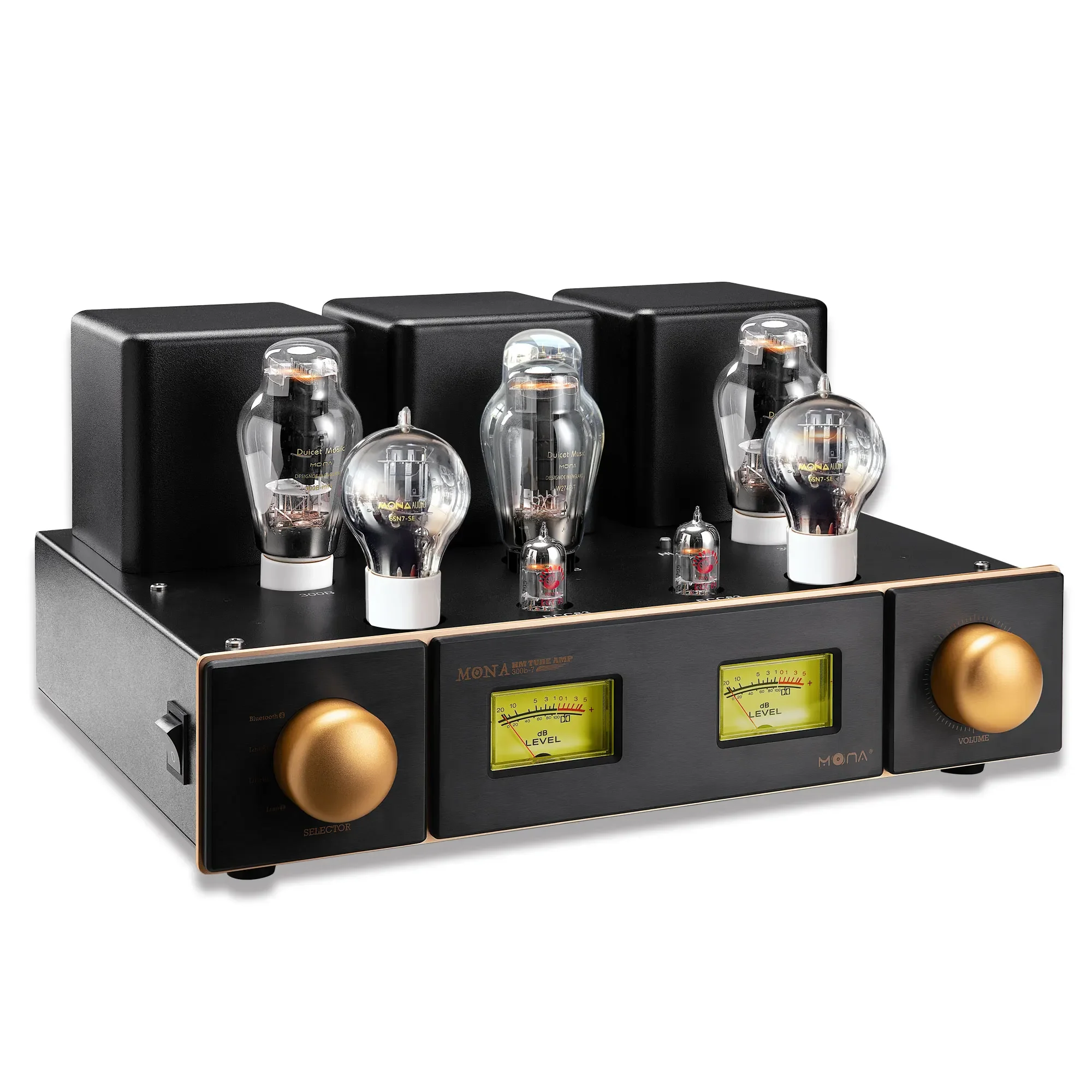 Mona 7 Tube 300B Class A Tube Amplifier 12W*2 Hi-Fi Tube Amplifier Built-in 5.0 Bluetooth Transmission