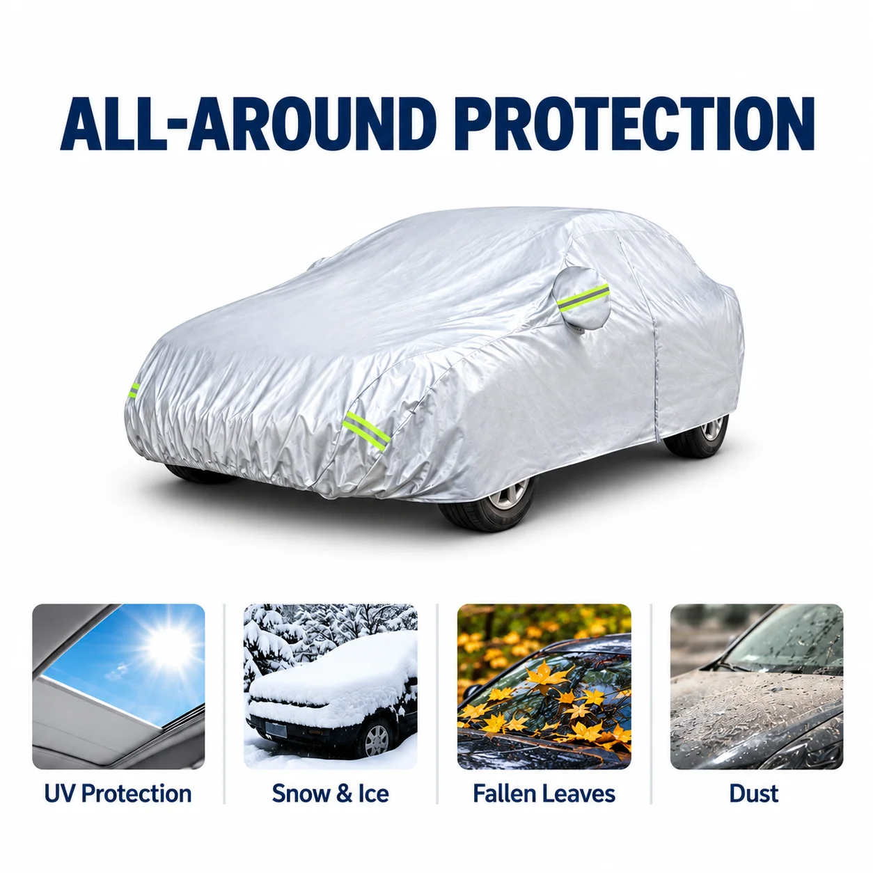 For Volkswagen Tiguan L AD1 BW2 Custom Fit Car Cover Outdoor Protection Dustproof Waterproof All Weather Protection Cover