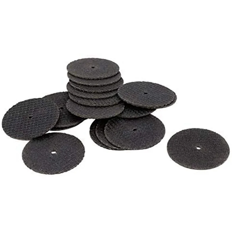 A53Q-75Pcs 32 مللي متر طحن عجلة مع مماسك للأدوات الدوارة الراتنج أسطوانة تقطيع شفرة منشار دائري صغير الروتاري قطع عجلة