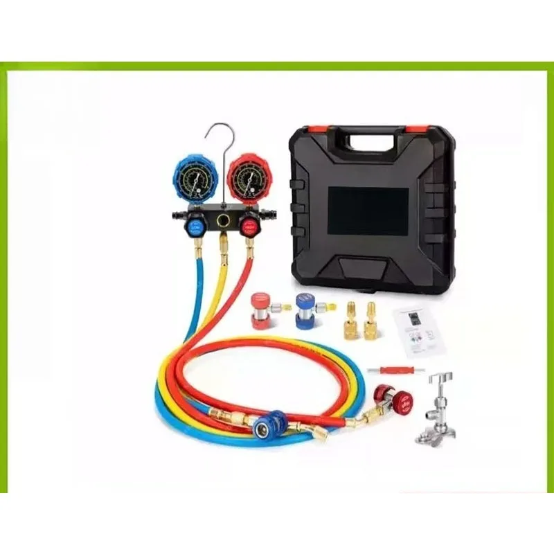 Automotive air conditioner filling tool, refrigerant R22 R134a R404 R410 pressure gauge R134a refrigerant gauge