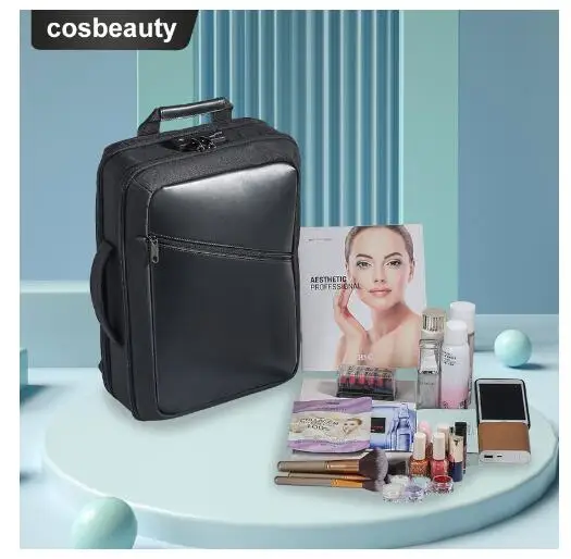 Women travel Cosmetic backpack Bag professional cosmetician backpack bag Women's shoulder bag beauty salon shoulder makeup bag