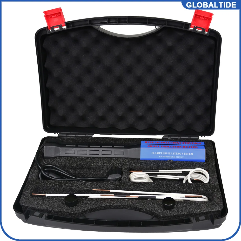 

KIA-1300W Induction Heater Kit Automotive 110V/220V Flameless Heat Induction Heating Machine Car Repair Tool with 3 coils