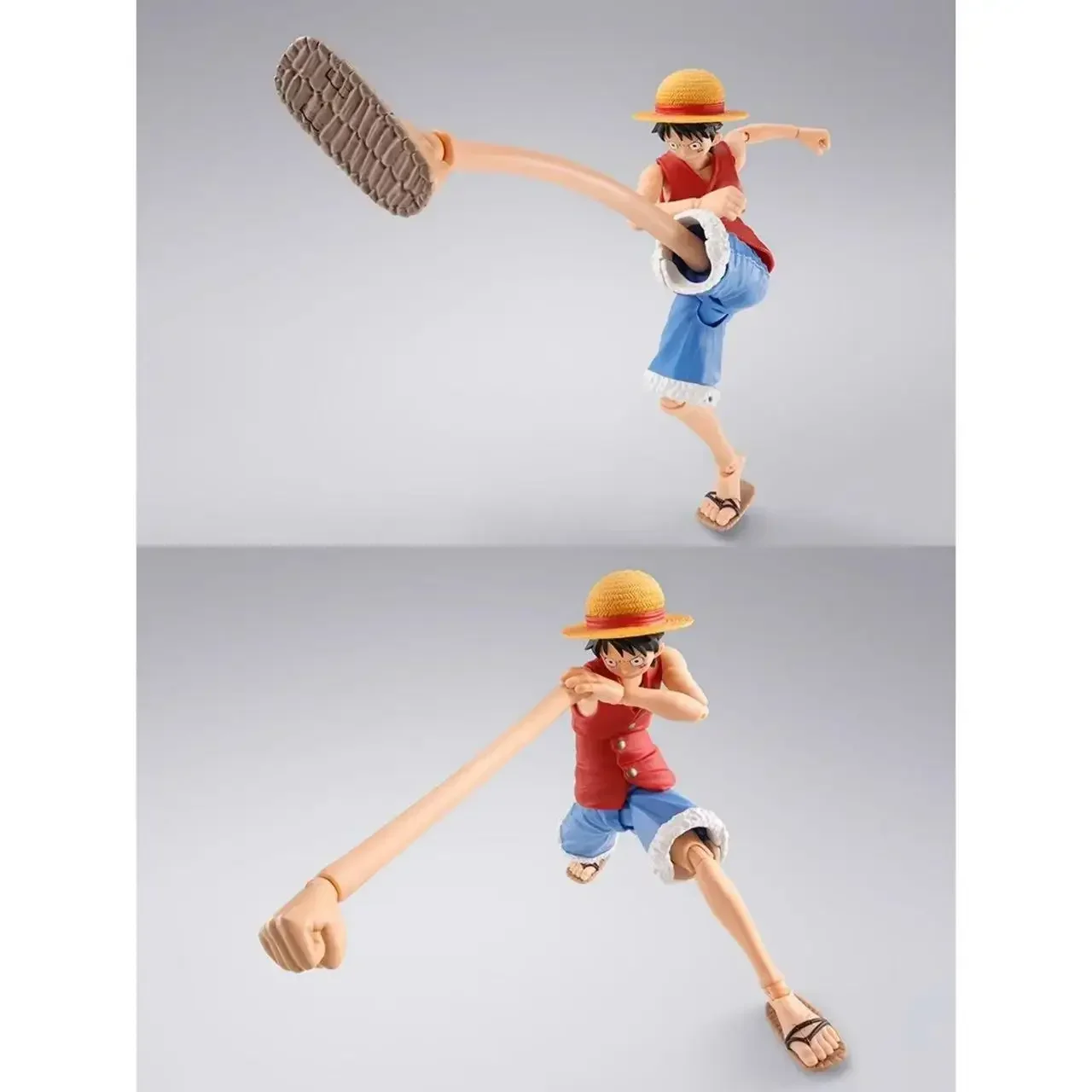

Bandai SHF One Piece Luffy Dawn of Adventure Rubber Effects Fist Legs Accessories Anime Model Toys for Boys Gifts Original Box