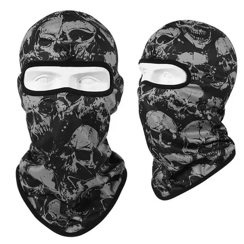 3D Skull Mask Balaclava Cap Breathable Motorcycle Riding Full Face Scarf Outdoor Men Head Cover Cycling Headgear Neck Gaiter Hat - Image 23