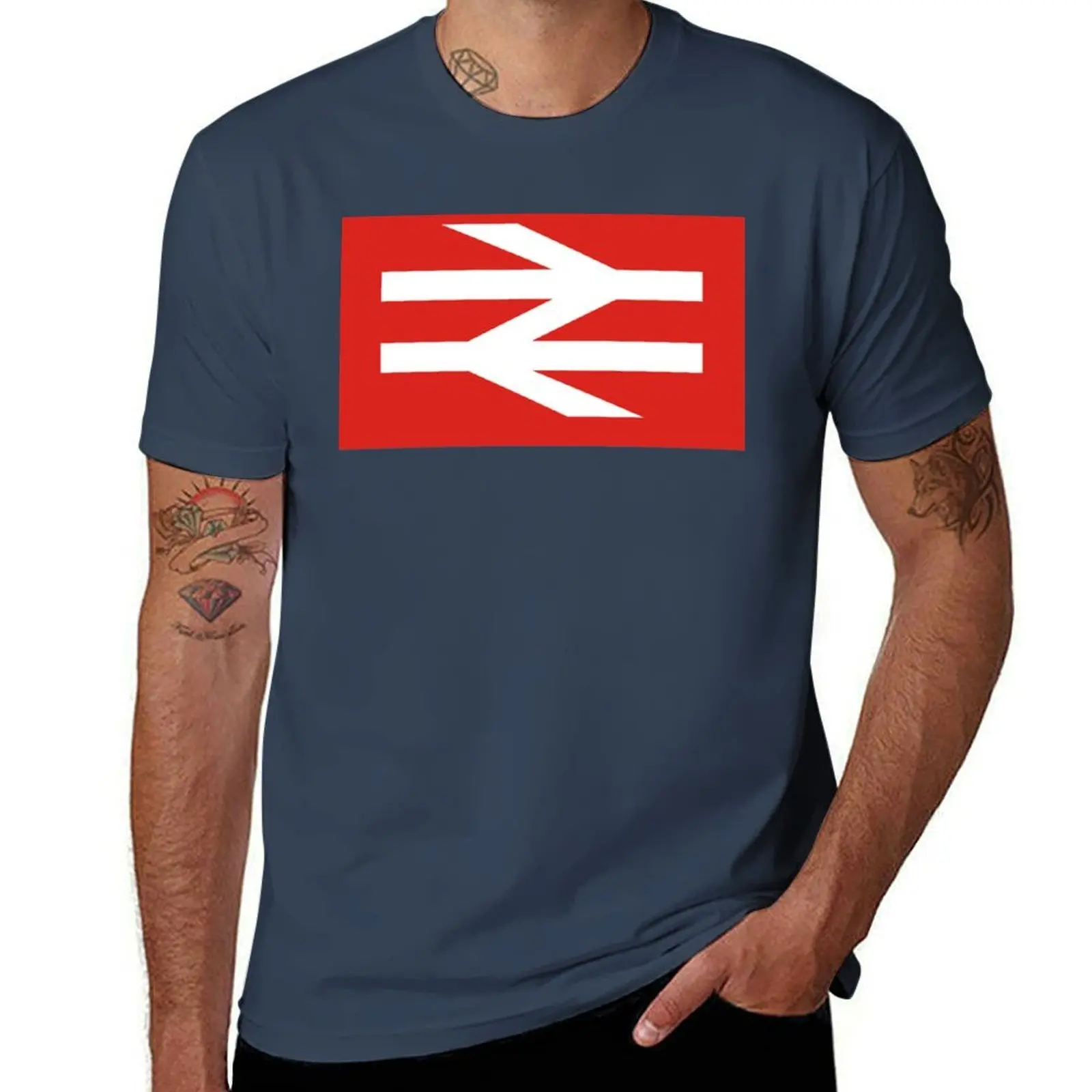 BRITISH RAIL Classic T-Shirt Holiday All Match T-Shirt