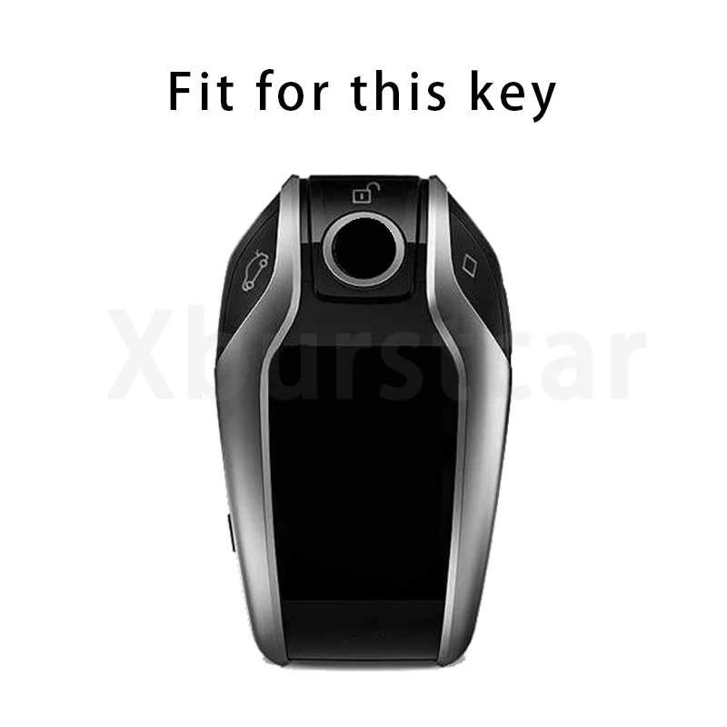 Car LED Display Key Cover Case Leather TPU for BMW G01 X3 X4 G02 G05 X5 G07 X7 G30 G12 G11 G32 G31 5 7 Series I8 I12 I15