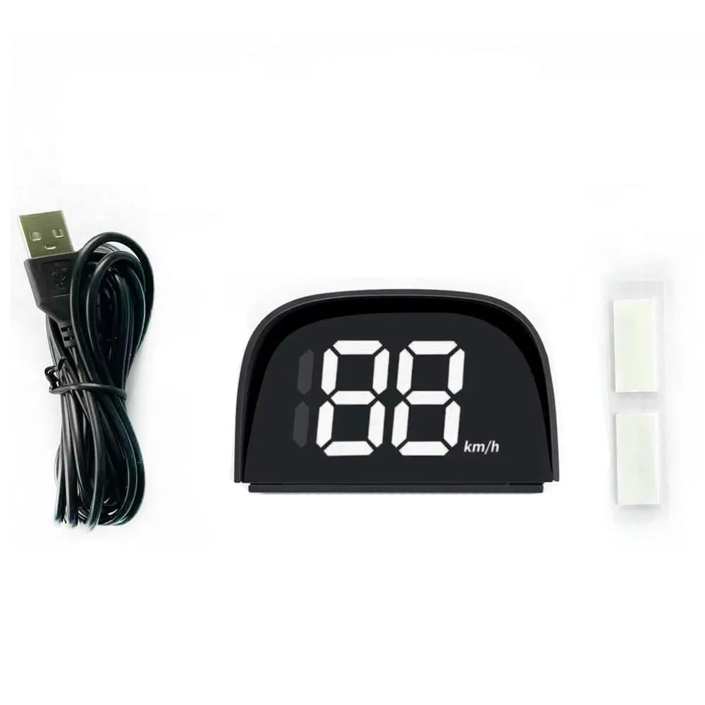 Car GPS HUD Speedometer Display Speed Meter Car Digital Head-Up Display KMH Driving Speed Global Position System Universal